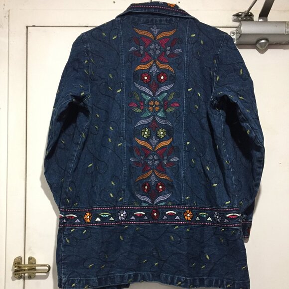 DEINIM & Co. EMBROIDERY FLORAL JACKETS SIZE S - Picture 7 of 11